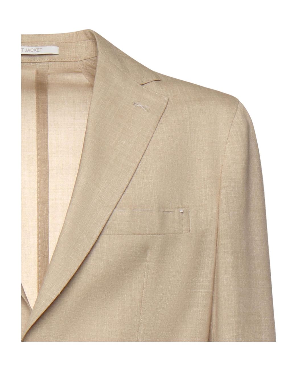 Eleventy Natural Patch Pocket Single-Breasted Blazer for men