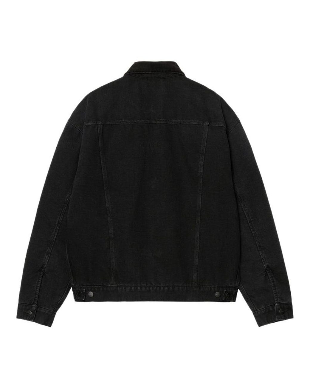 Carhartt Black Corduroy-Collar Denim Jacket for men