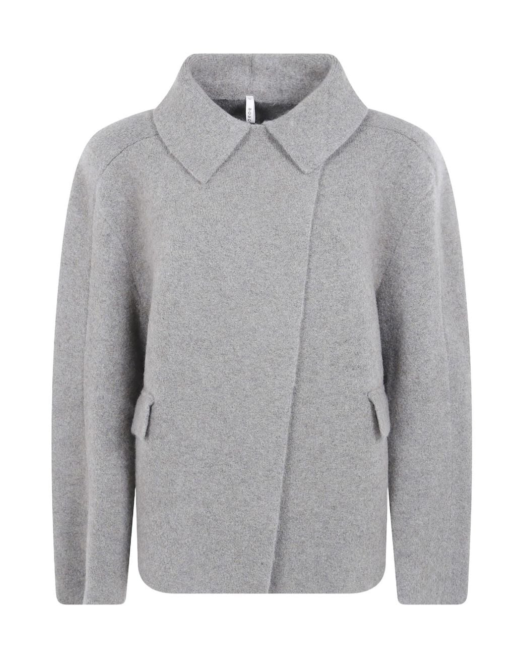 Boboutic Gray Double Breasted Jacket