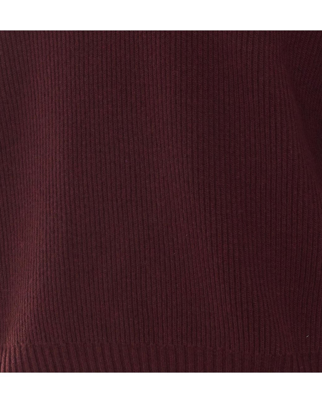 Saint Laurent Red Ribbed Half Zip Knitted Sweater for men