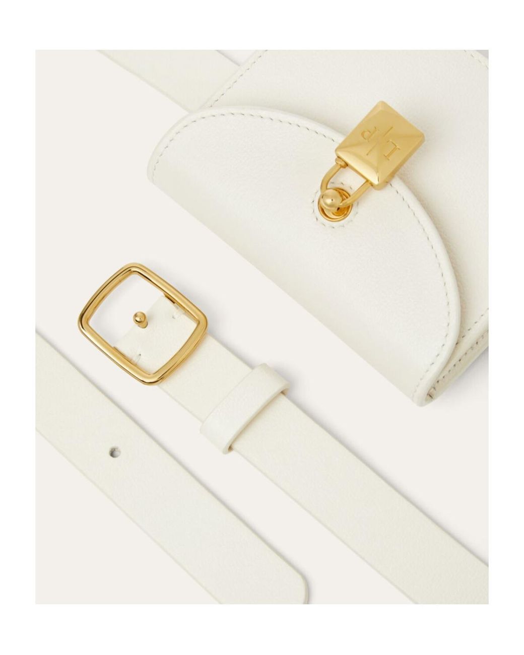 Loro Piana White Extra Pochette Belt Fanny Pack