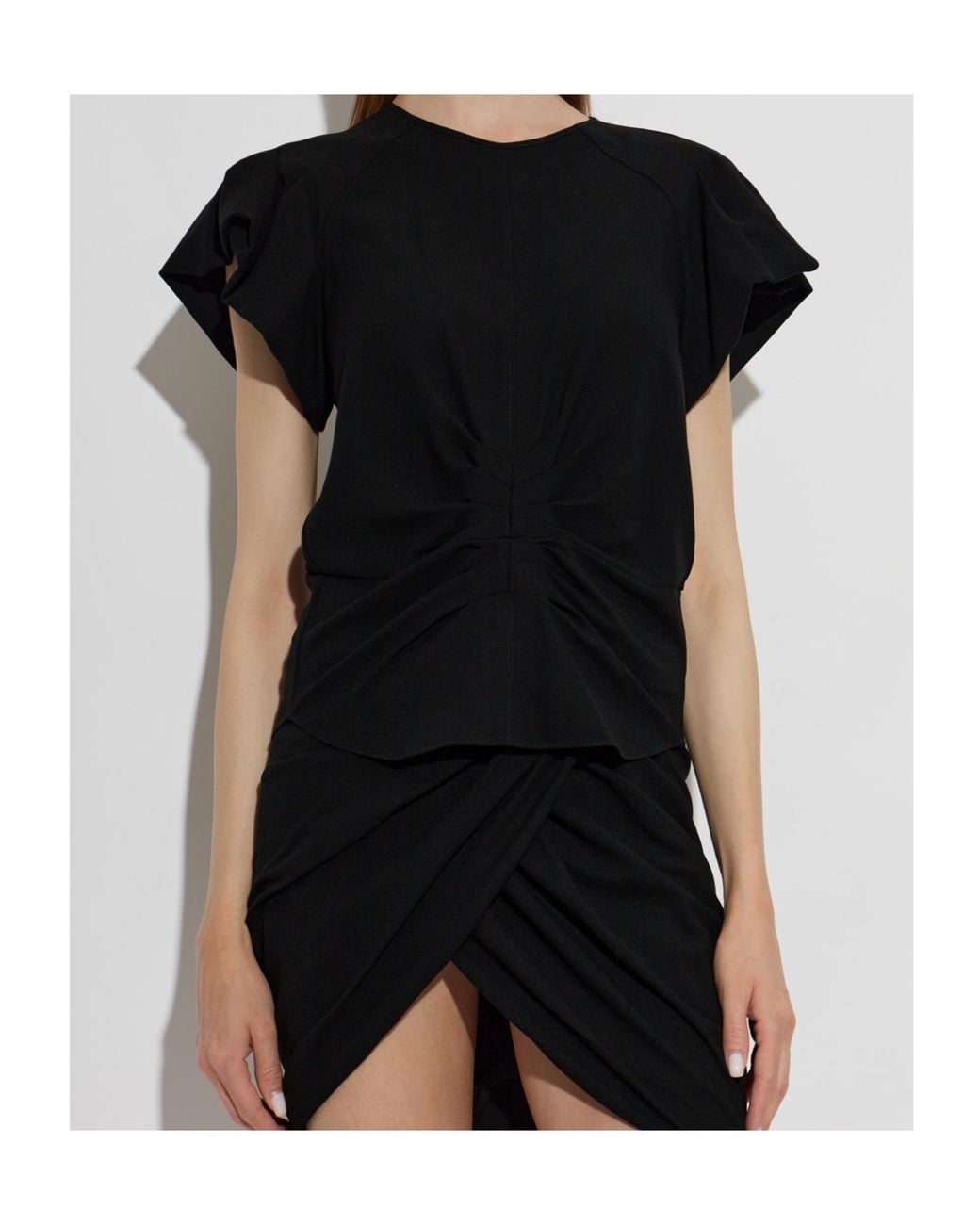 Isabel Marant Black Crew Neck Short-Sleeved T-Shirt
