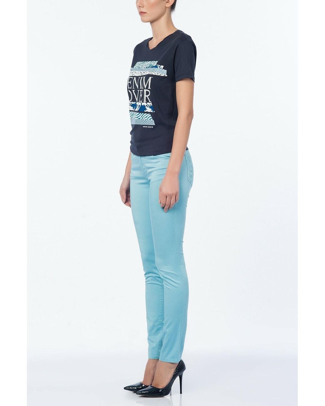 Armani Jeans Blue Logo Jeans