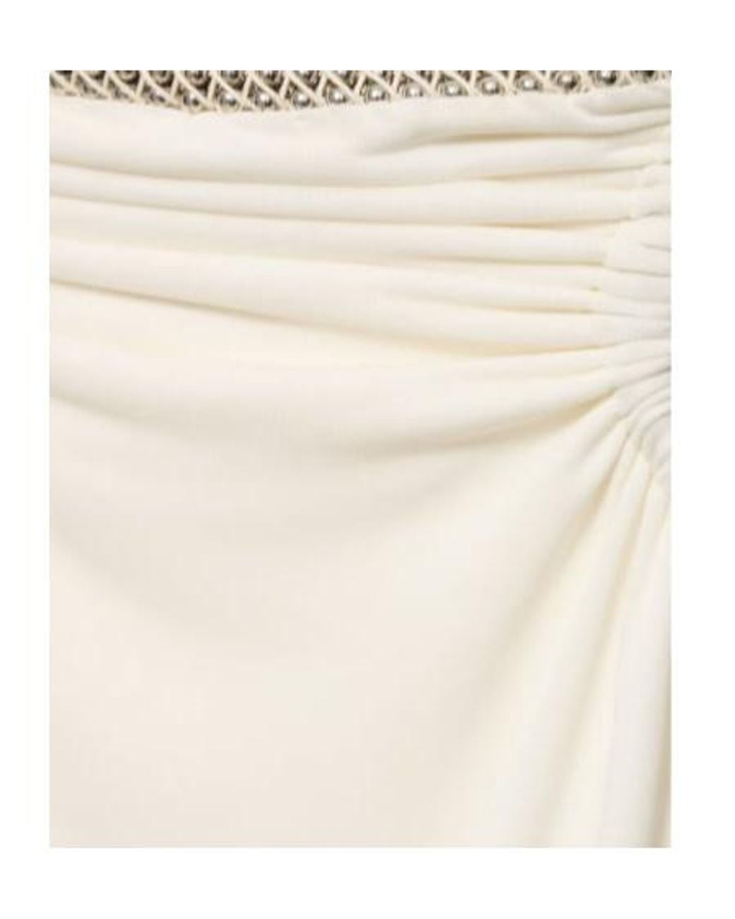 Dion Lee White Skirt With Hollowed-Out Details