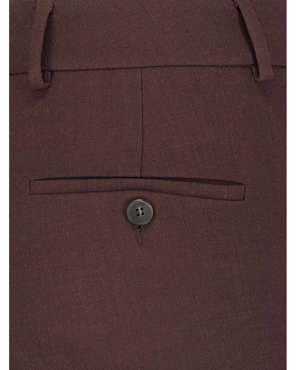 Incotex Brown Straight-Leg Pants