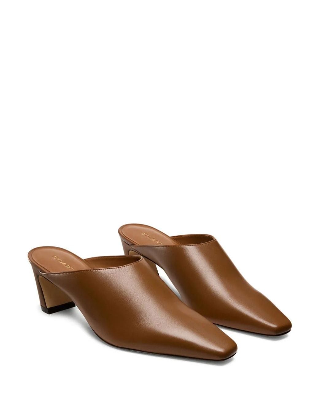 Stuart Weitzman Brown Stassi Mule 50