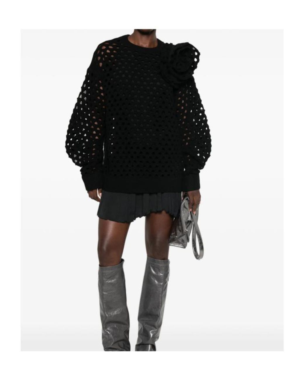 Blumarine Black Long-Sleeved Knitwear