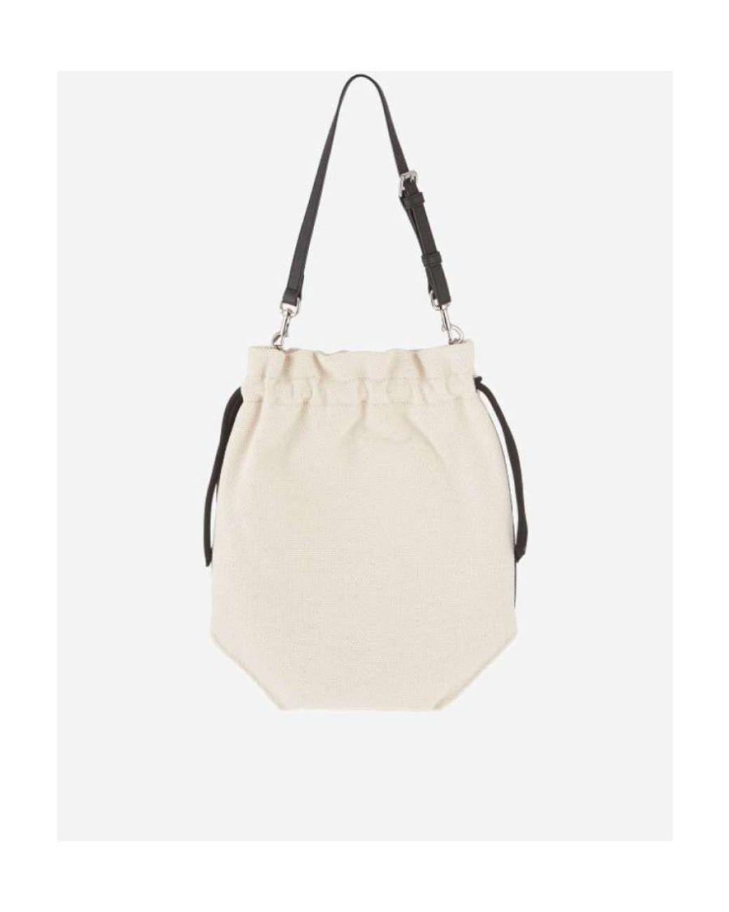 Vivienne Westwood White Drawstring Handbag