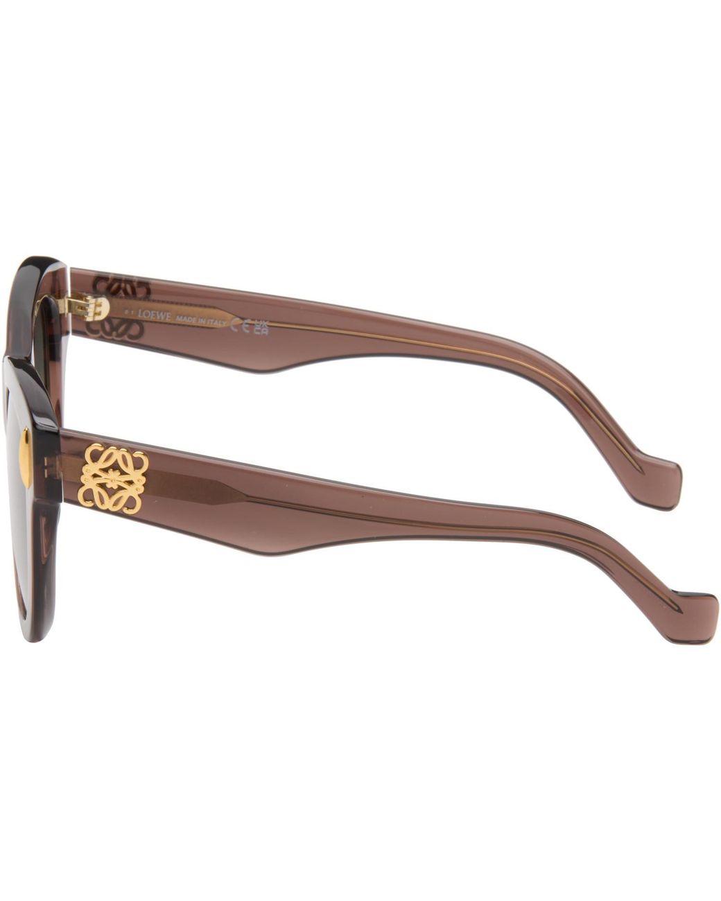 Loewe Gray Anagram Round Sunglasses