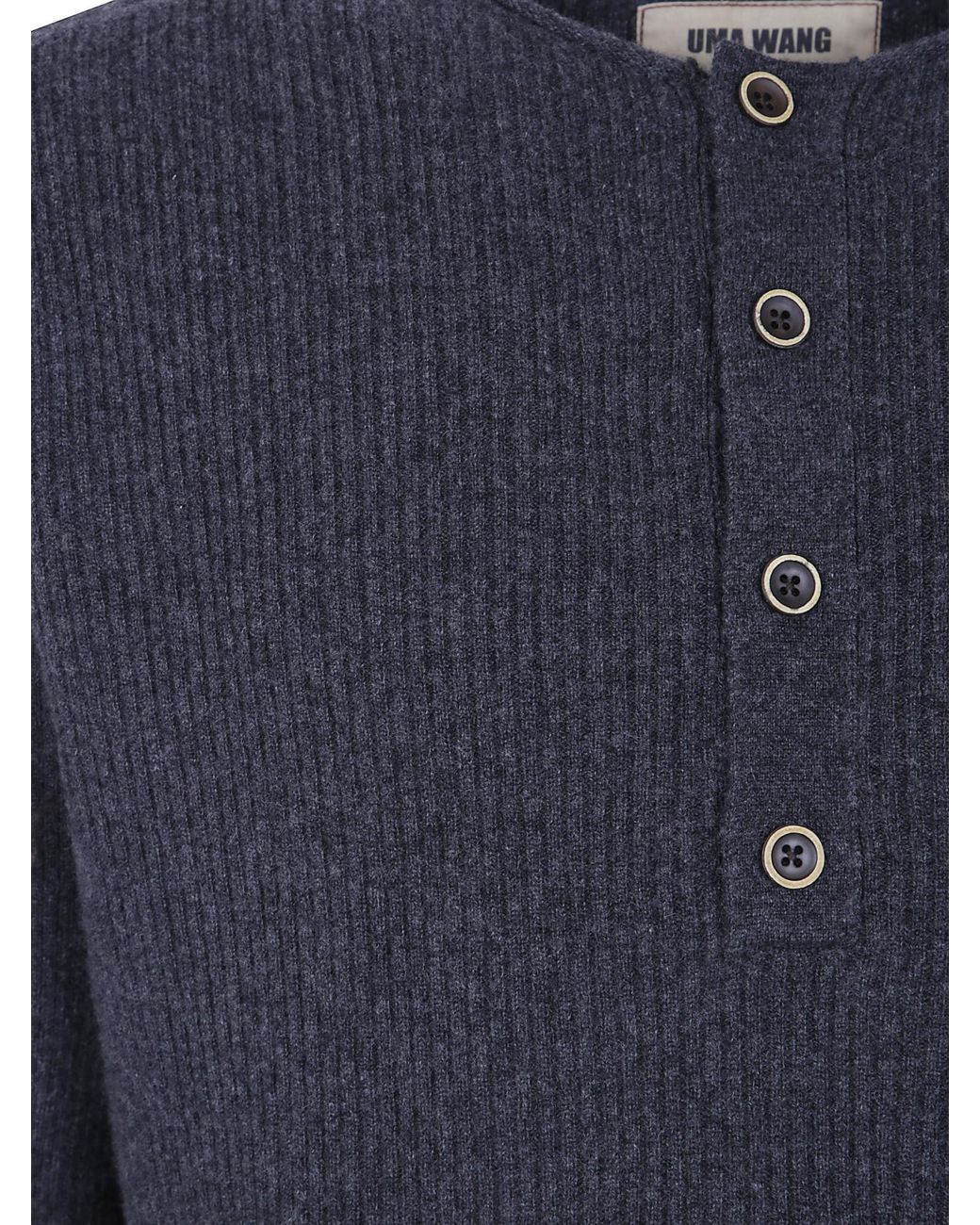 Uma Wang Blue "Henley" Shirt Top for men