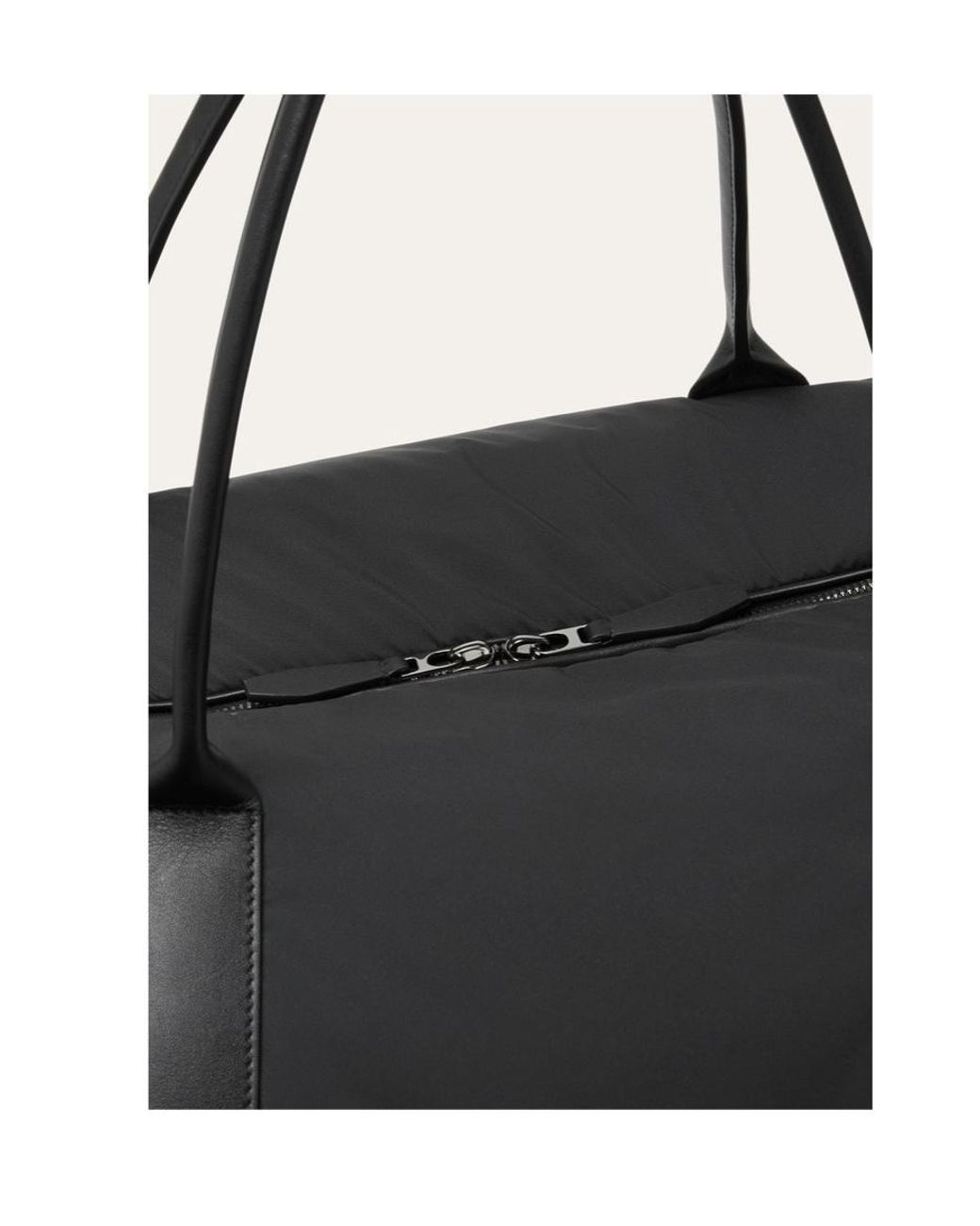 Loro Piana Black Wind Duffle Bag for men