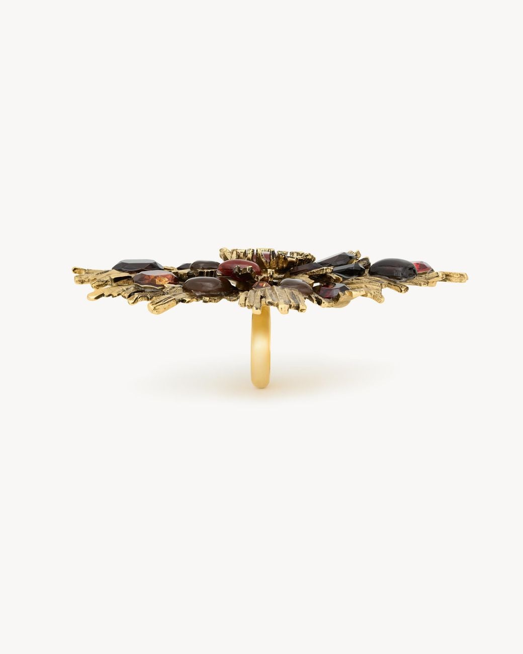 Saint Laurent Metallic Sunrise Ring