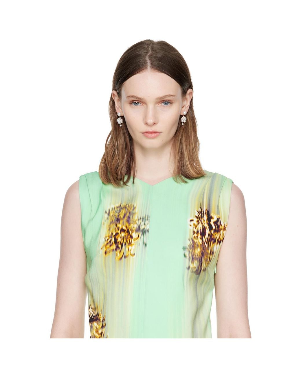 Sophie Bille Brahe White Botticelli Earrings