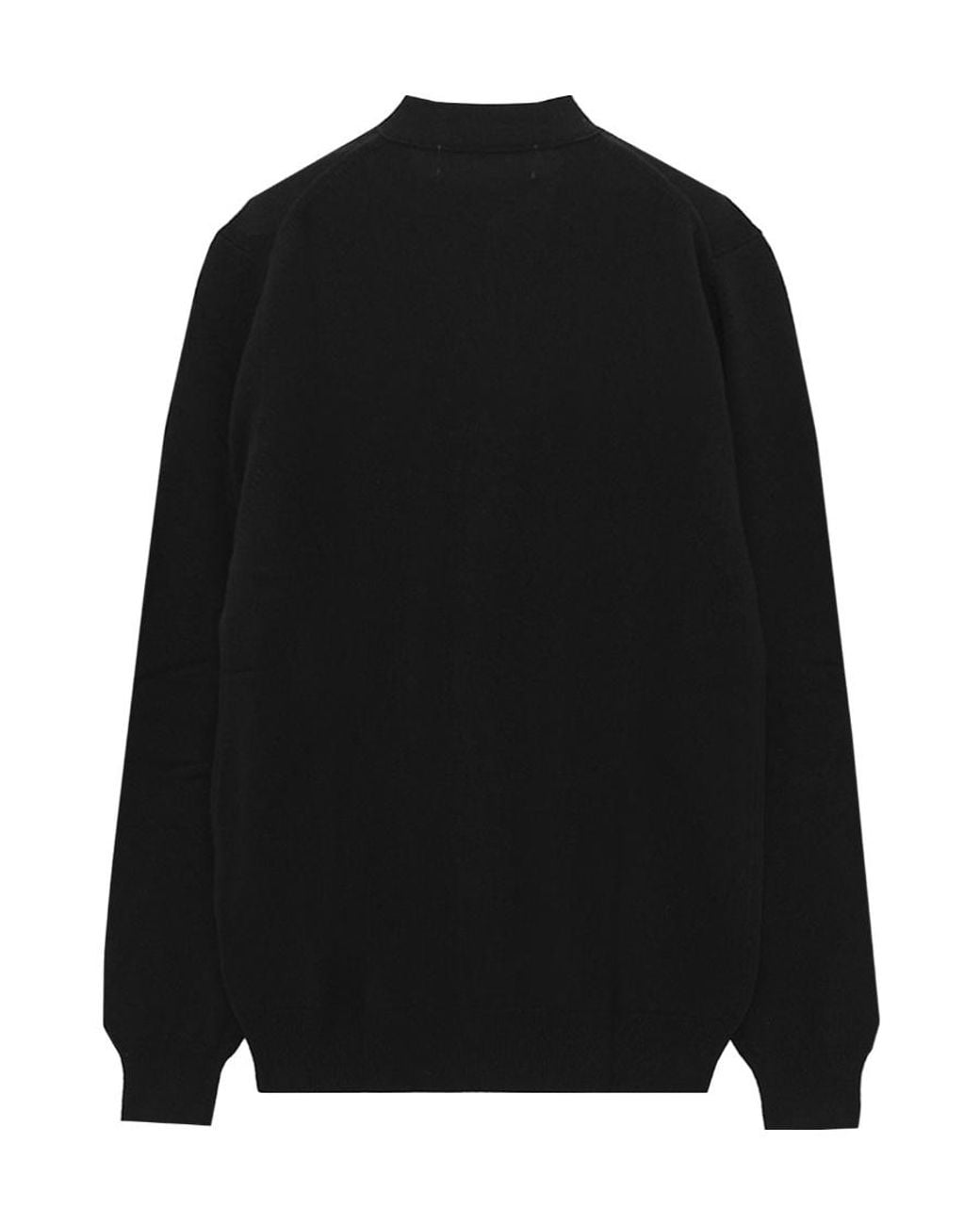 COMME DES GARÇONS PLAY Black Heart-Patch Wool Cardigan for men