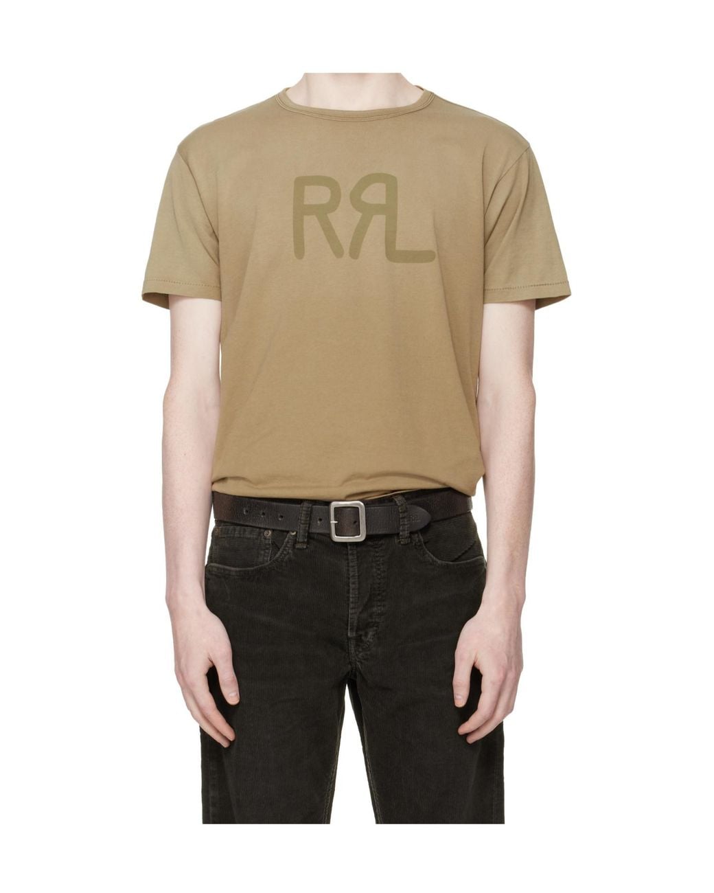 RRL Multicolor Ranch Logo Crew Neck T-Shirt for men
