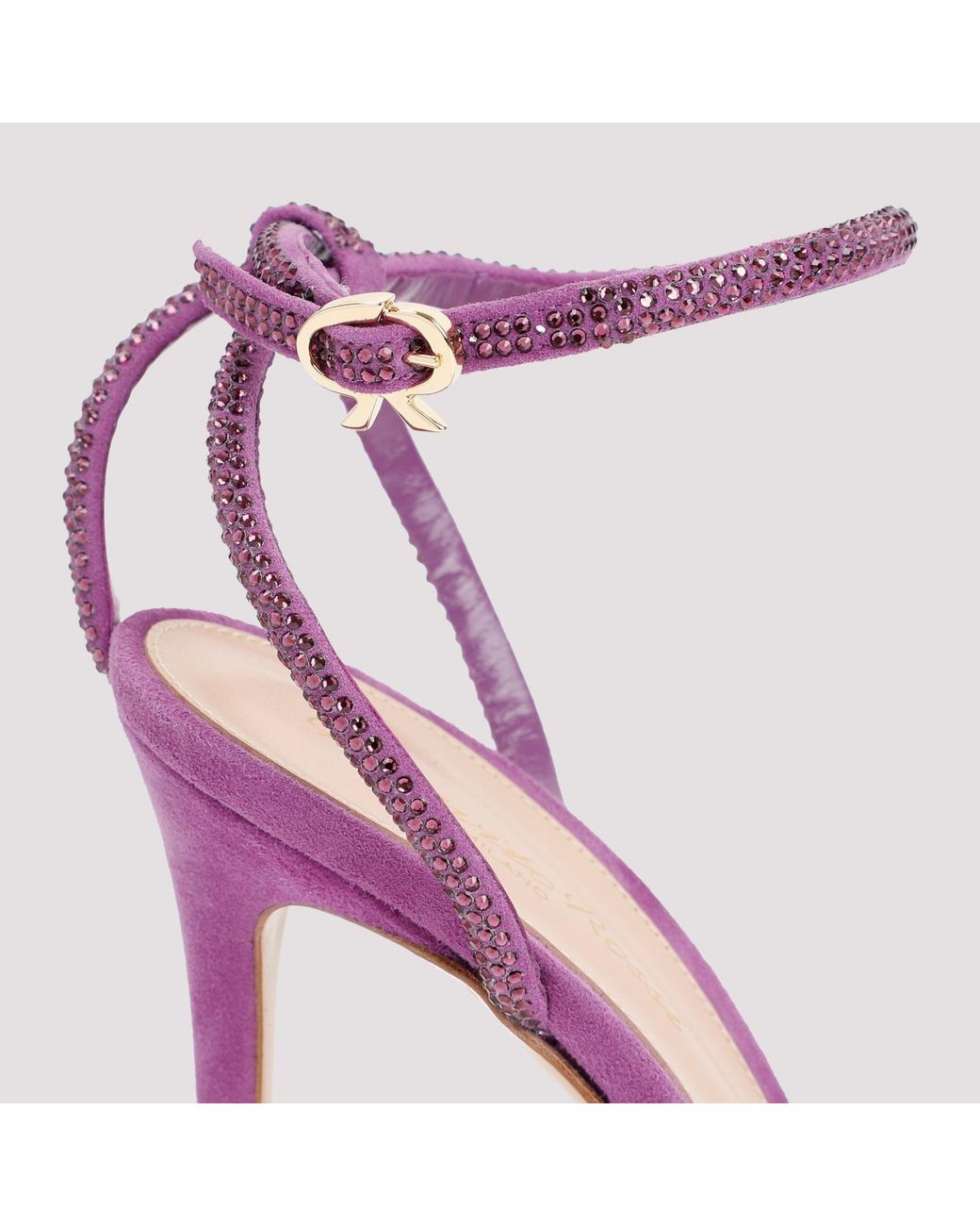 Gianvito Rossi Pink Plexi Embellished Pumps