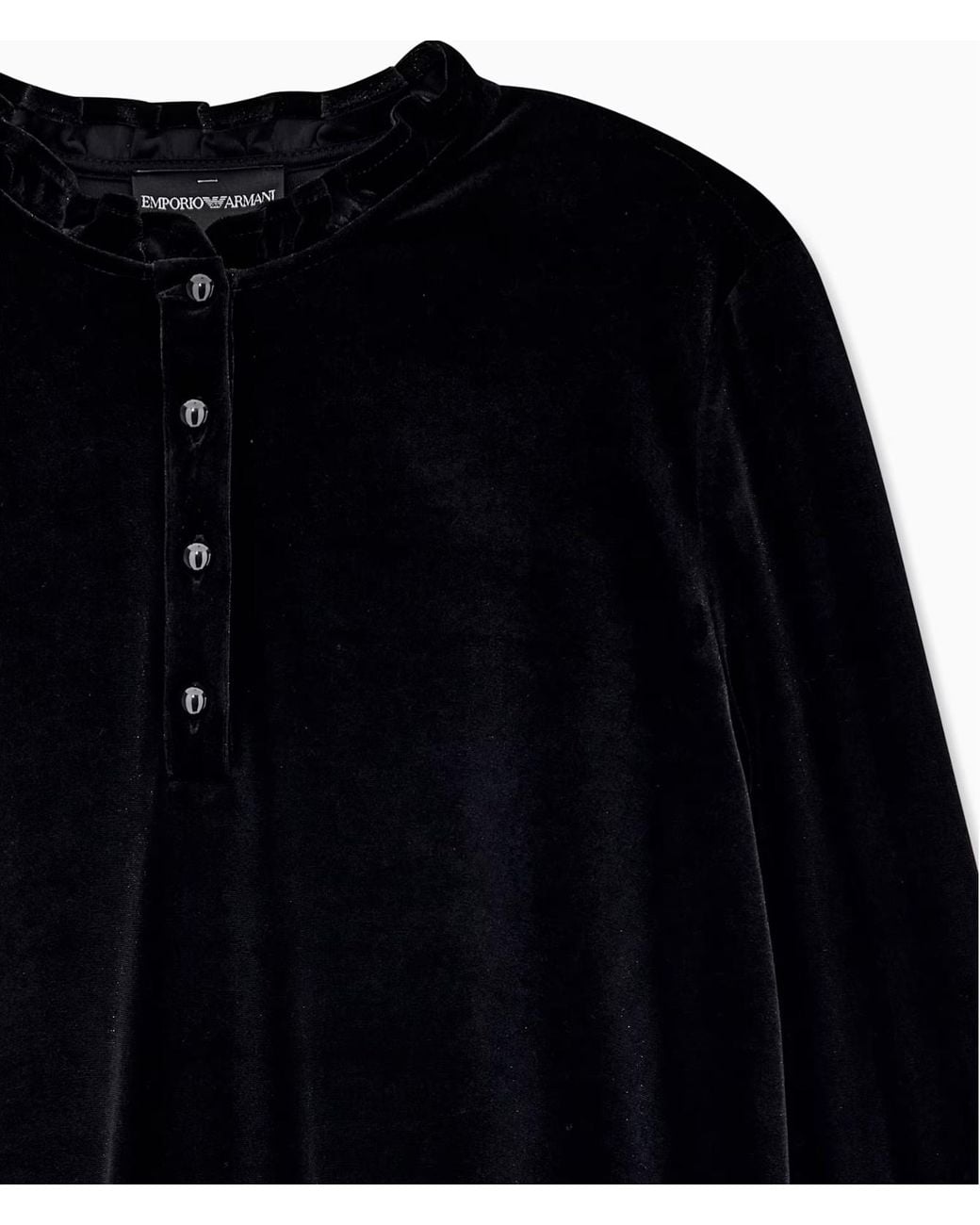 Emporio Armani Black Stretch Chenille Dress