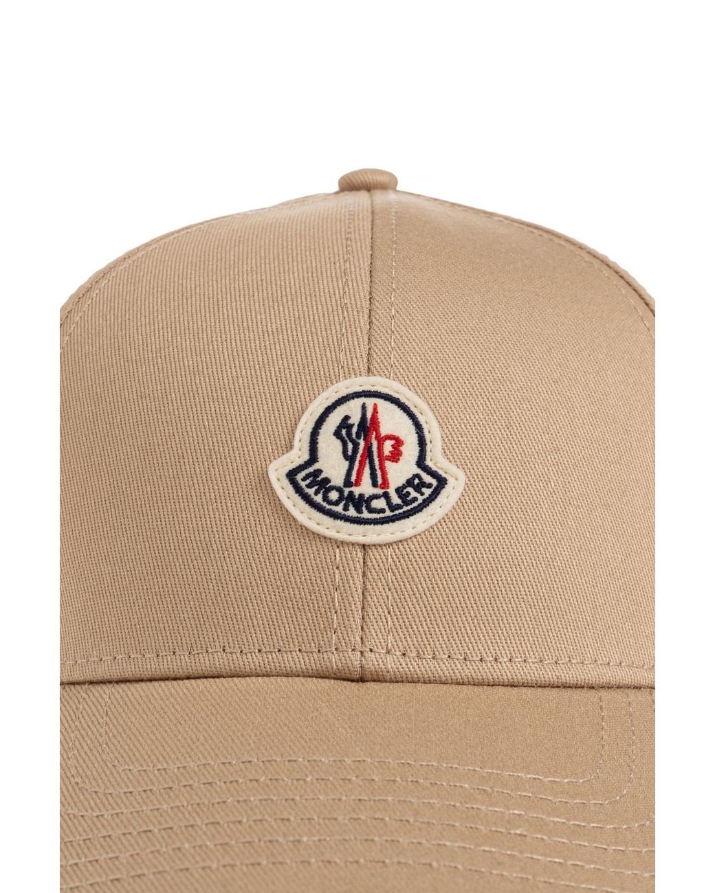 Moncler Natural Logo Patch Baseball Cap for men