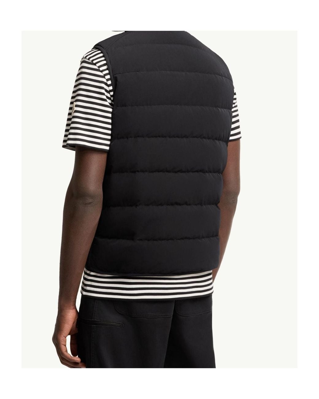 Moncler Black Lenevra Quilted Down Vest for men