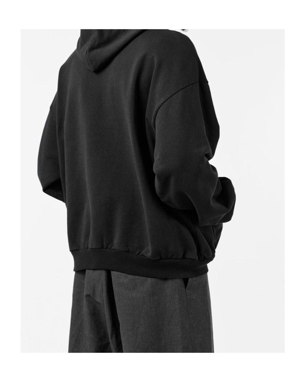 Balenciaga Black Logo Hoodie for men