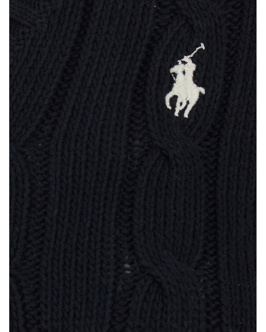 Polo Ralph Lauren Black V-Neck Long Sleeved Jumper