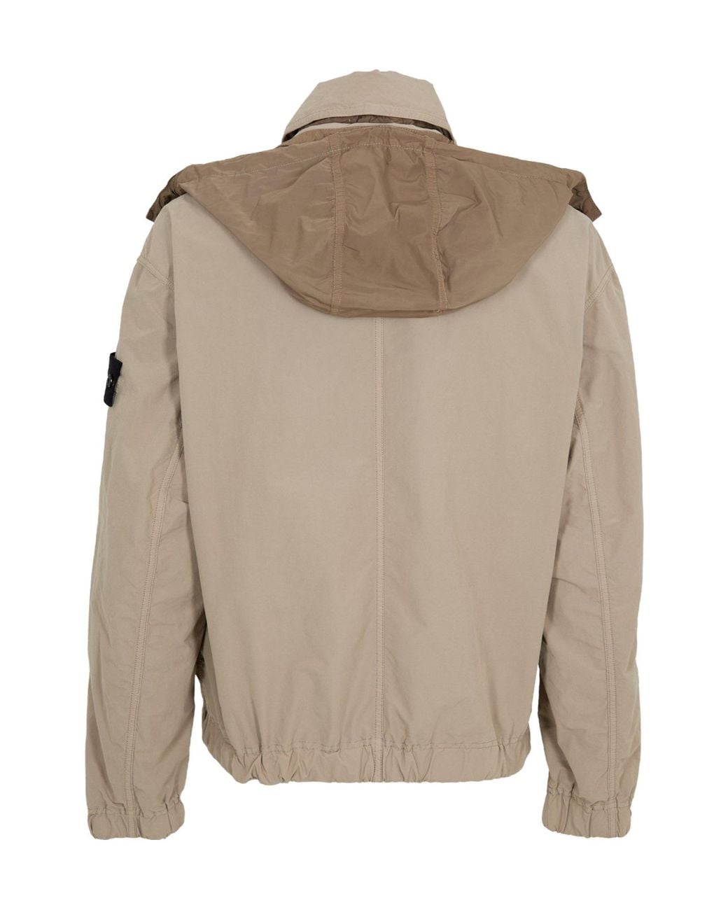 Stone Island Natural Stand-Collar Zip-Up Jacket for men