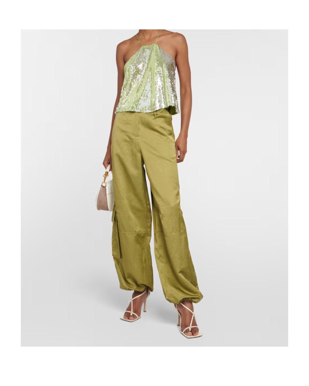 Dorothee Schumacher Green Cargo Casual Pants
