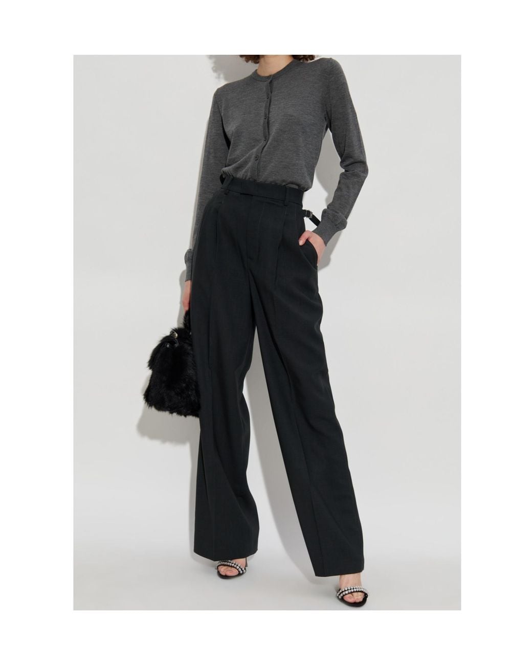 Dolce & Gabbana Gray Long Sleeved Buttoned Cardigan