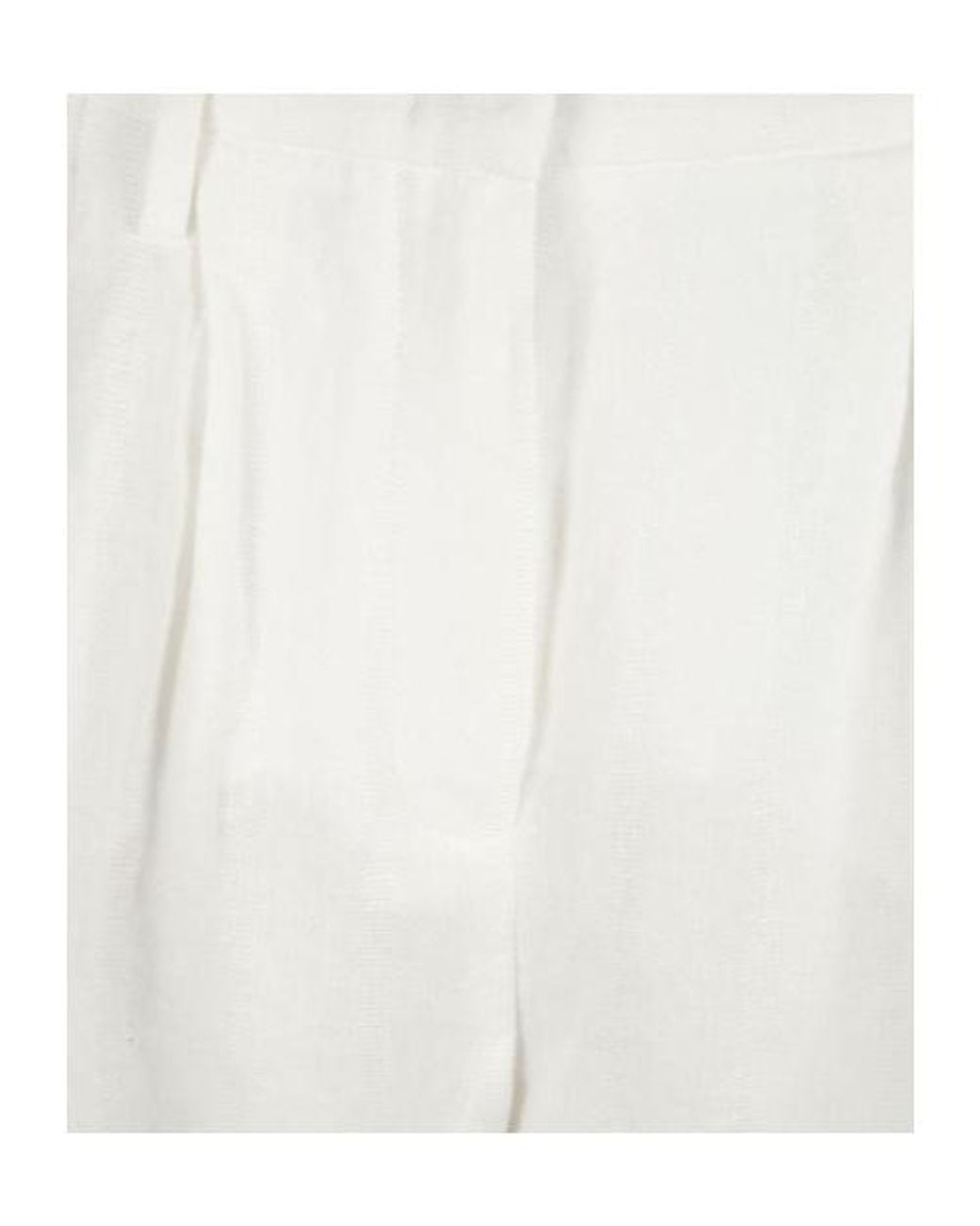 Fabiana Filippi White Tapered-Leg Loose-Fit Trousers