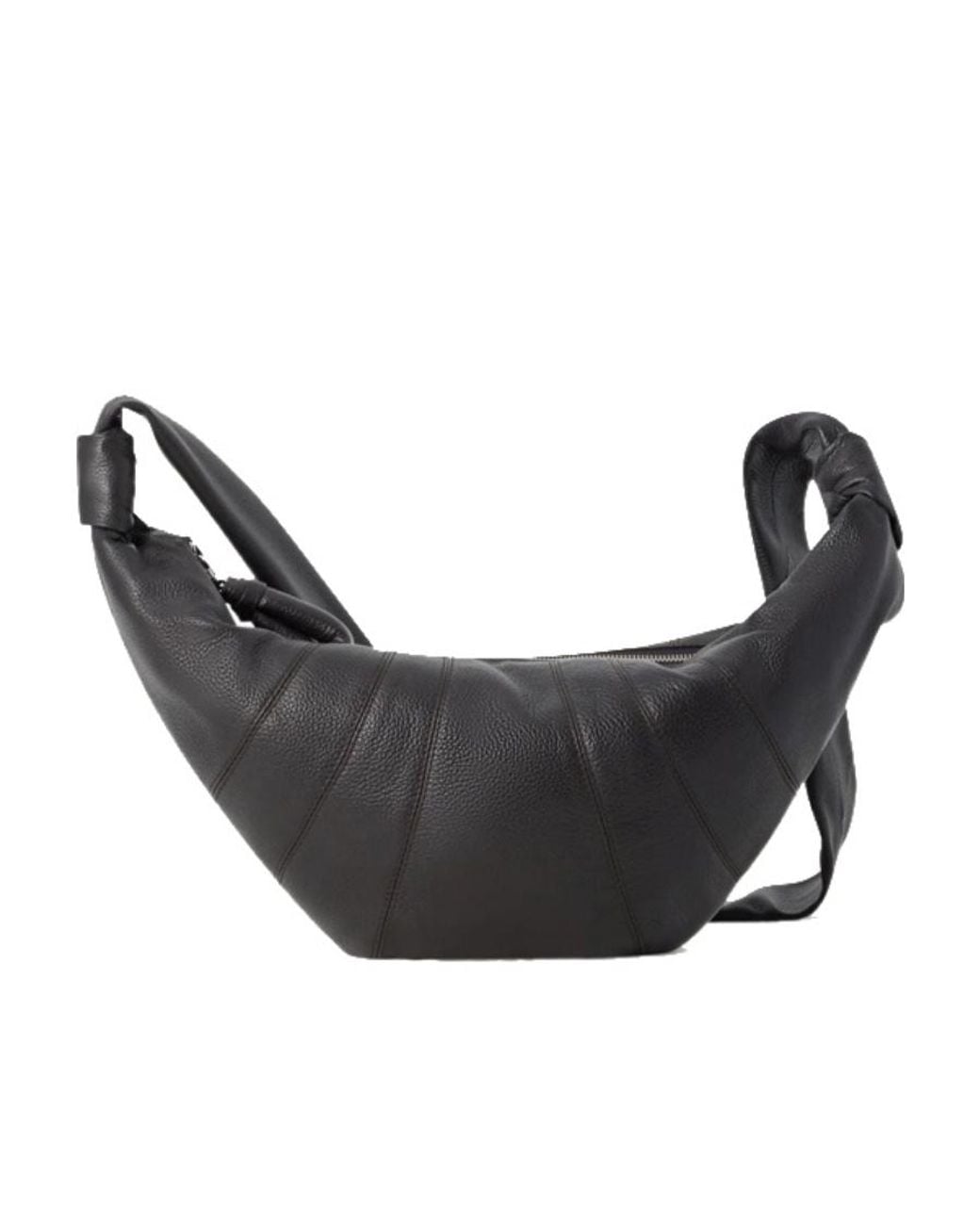 Lemaire Black Medium Croissant Crossbody Bag for men