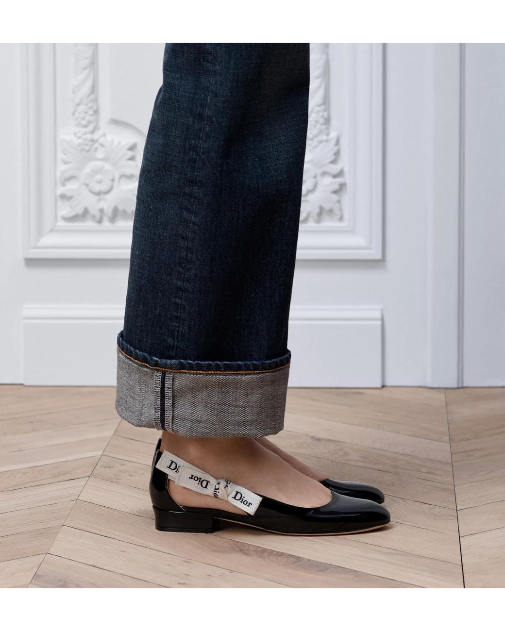 Dior Black J'A Ballet Flat