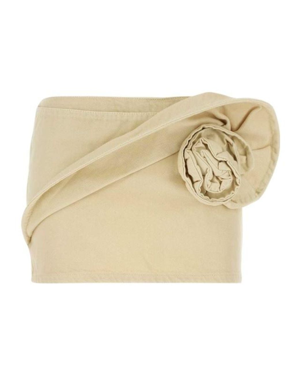 Magda Butrym Natural Floral Patch Mini Skirt