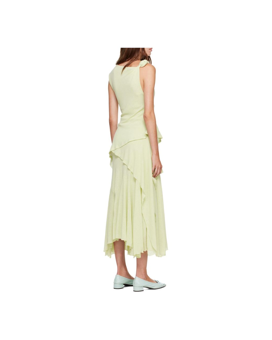 Ganni Green Sleeveless Dress