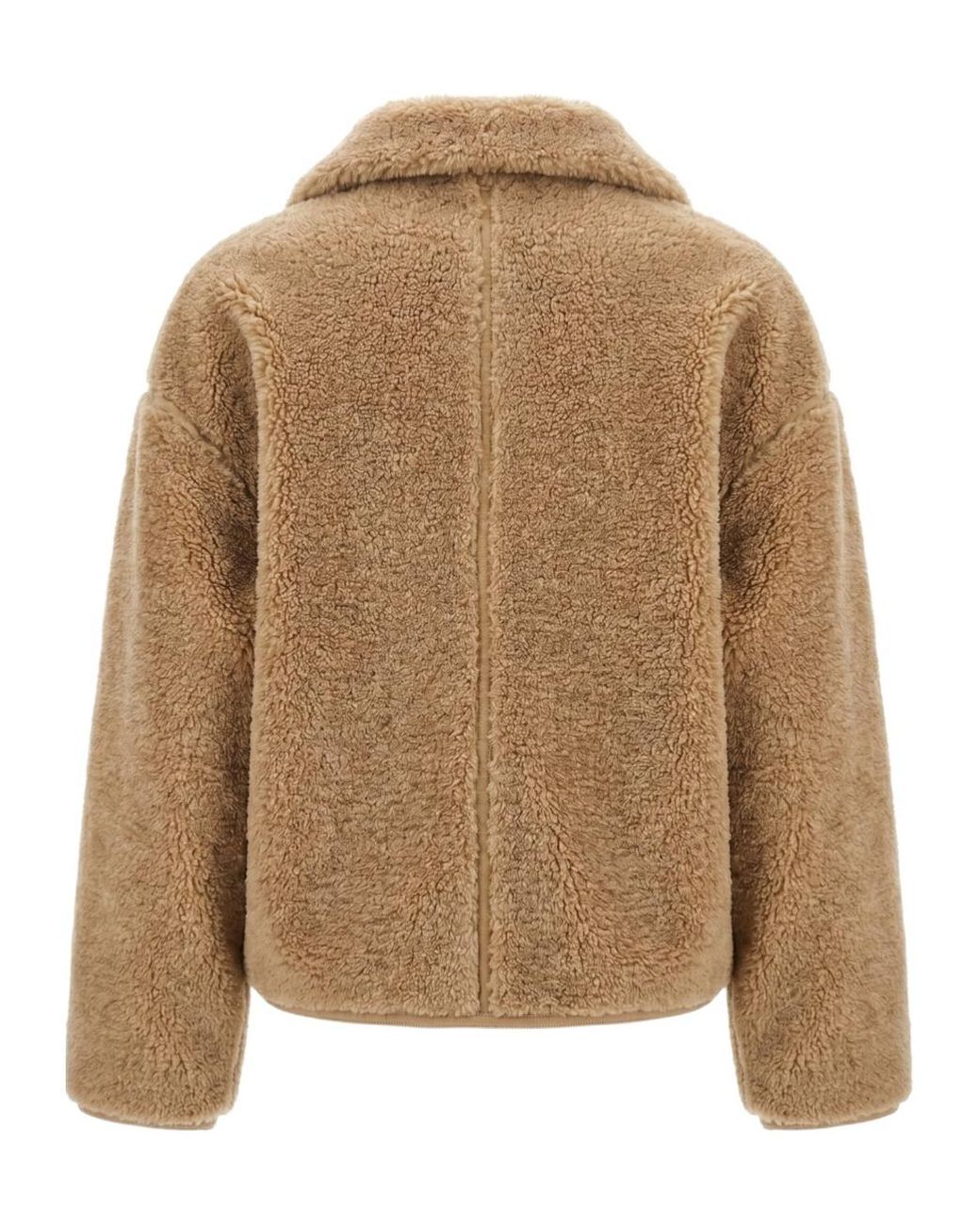 Pinko Brown Campsis Caban Shearling Jacket