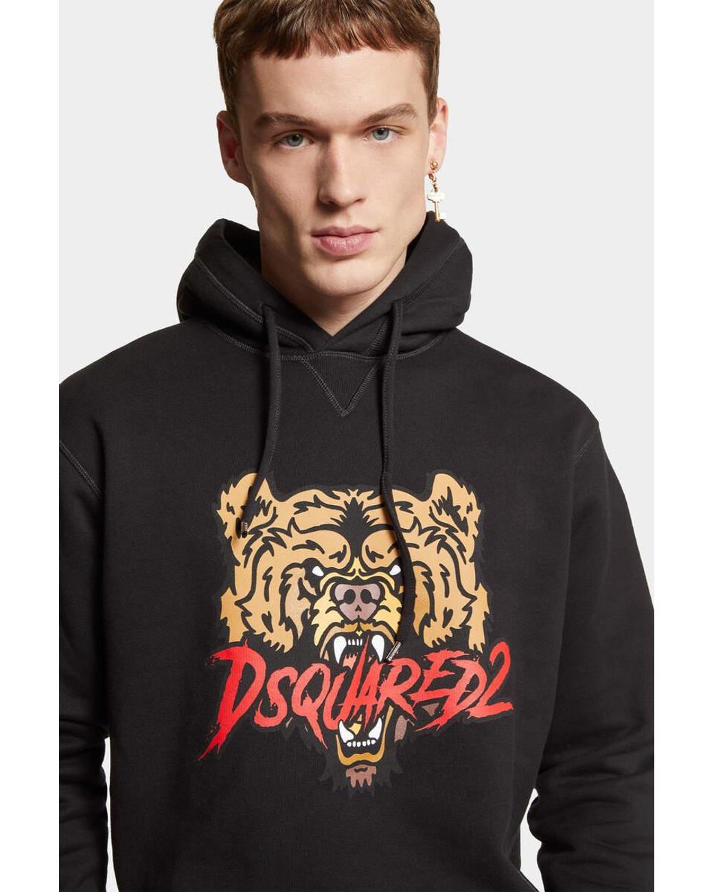 DSquared² Black Hoodies for men
