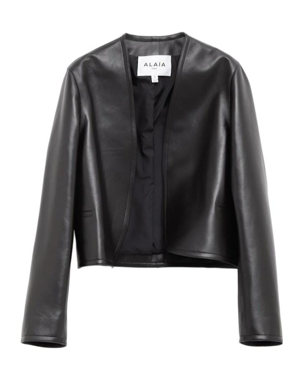 Alaïa Black Long Sleeve Leather Jacket