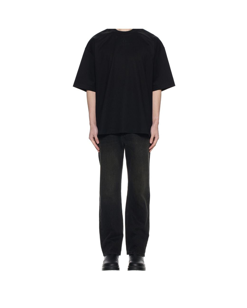 Wooyoungmi Black Over Size T-Shirt for men
