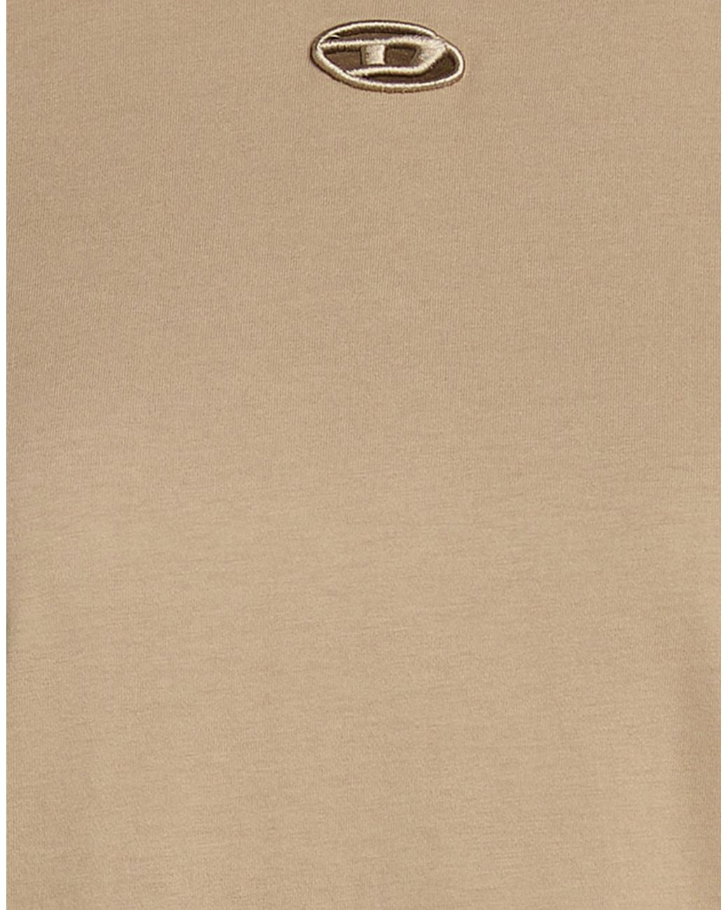 DIESEL Natural Short Sleeves T-Shirts