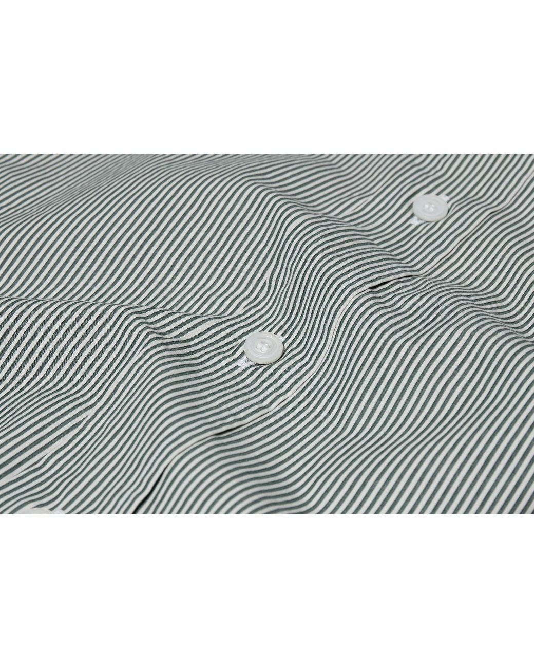 A.PRESSE Gray Wide-Collar Shirt for men