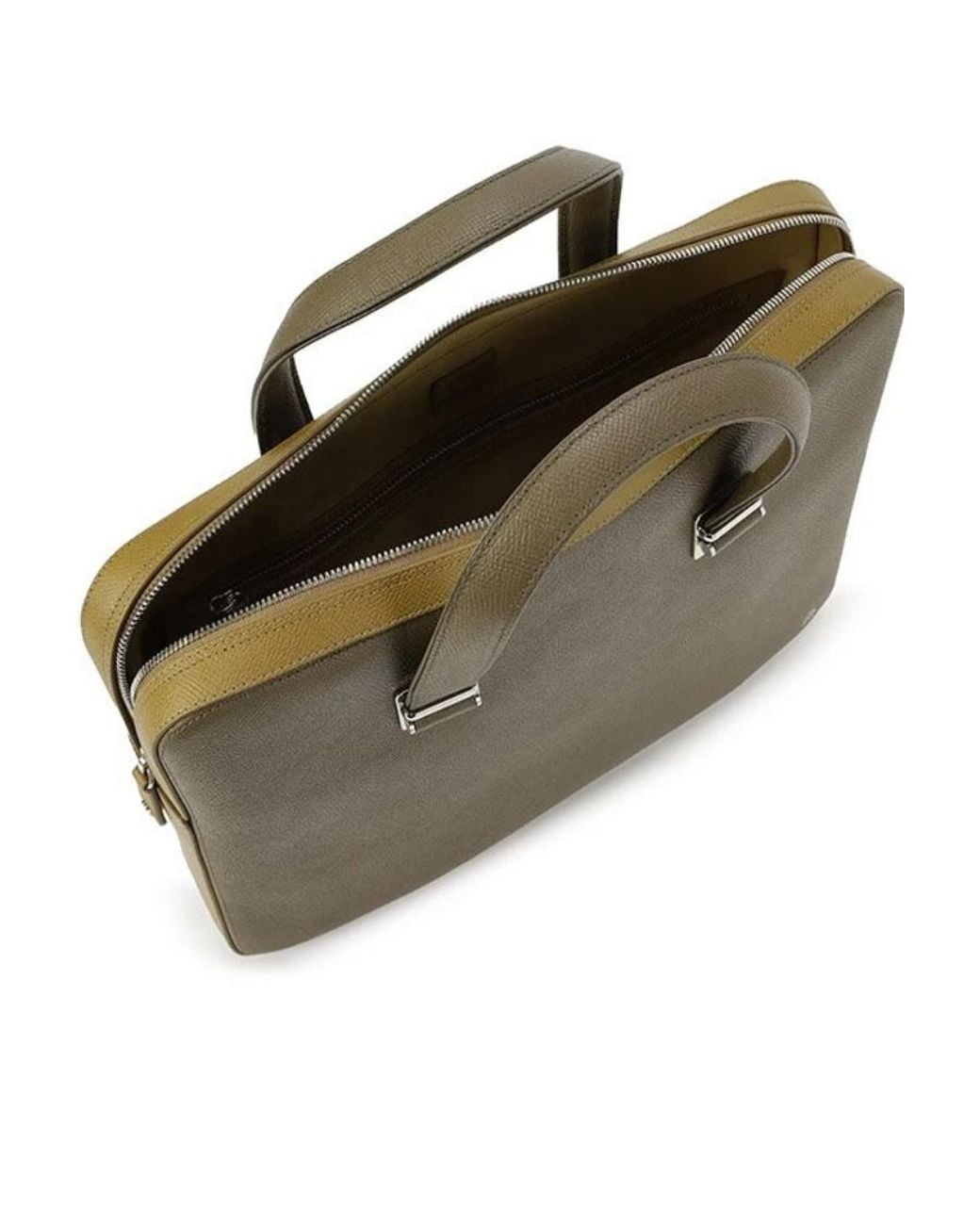Dunhill Green Logo Briefcase for men
