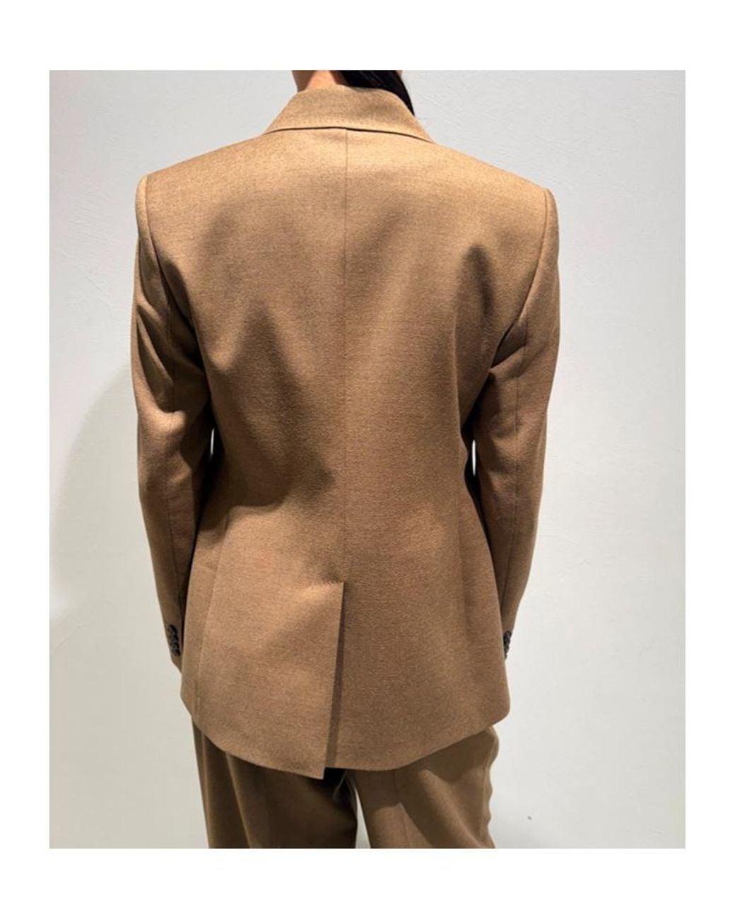 Max Mara Brown Double-Breasted Peak-Lapels Jacket