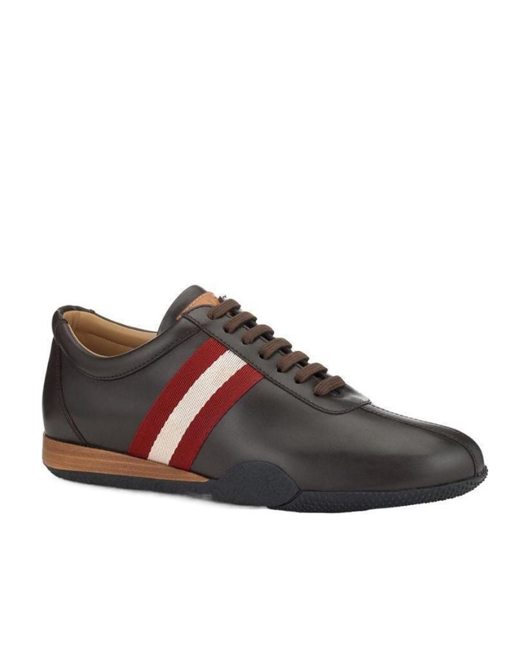 Bally Brown Logo Casual Sneakers for men