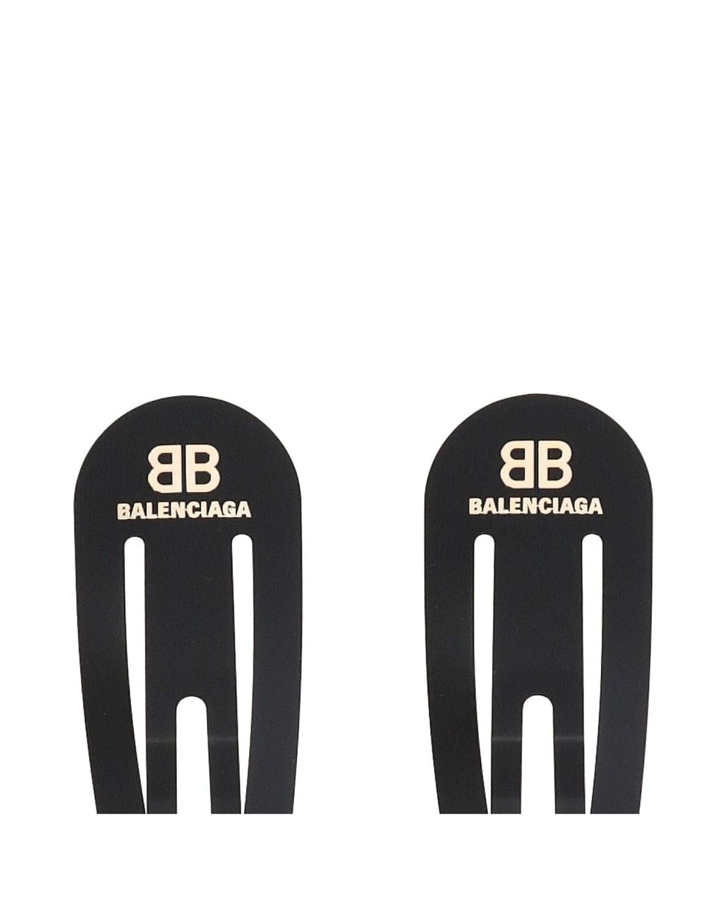 Balenciaga Black Holli Xxl Snap Clip Set