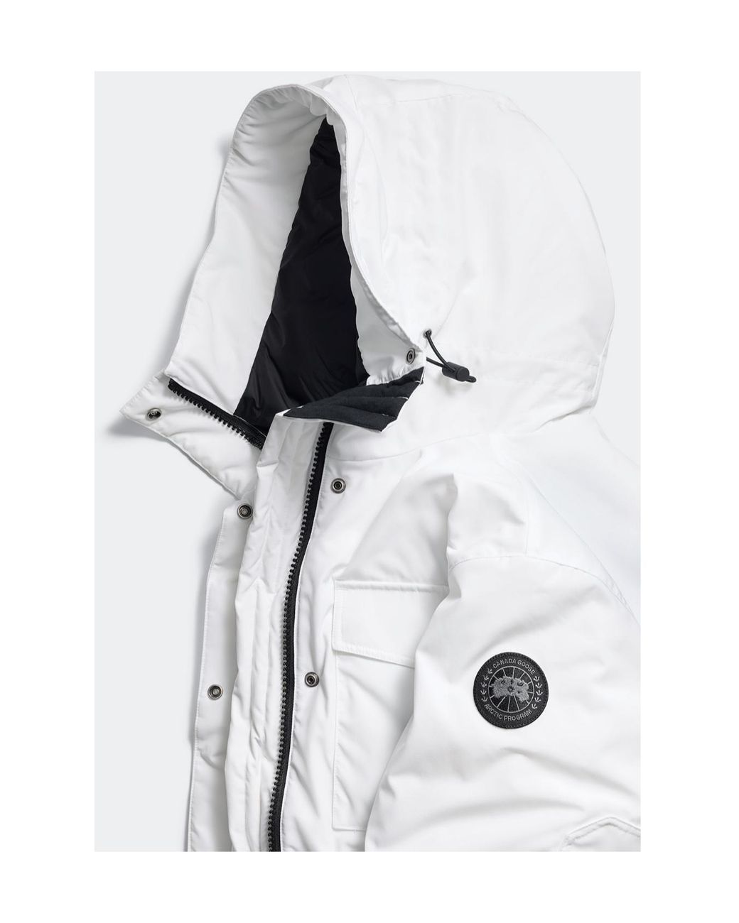 Canada Goose White Erie Disc Down Jacket