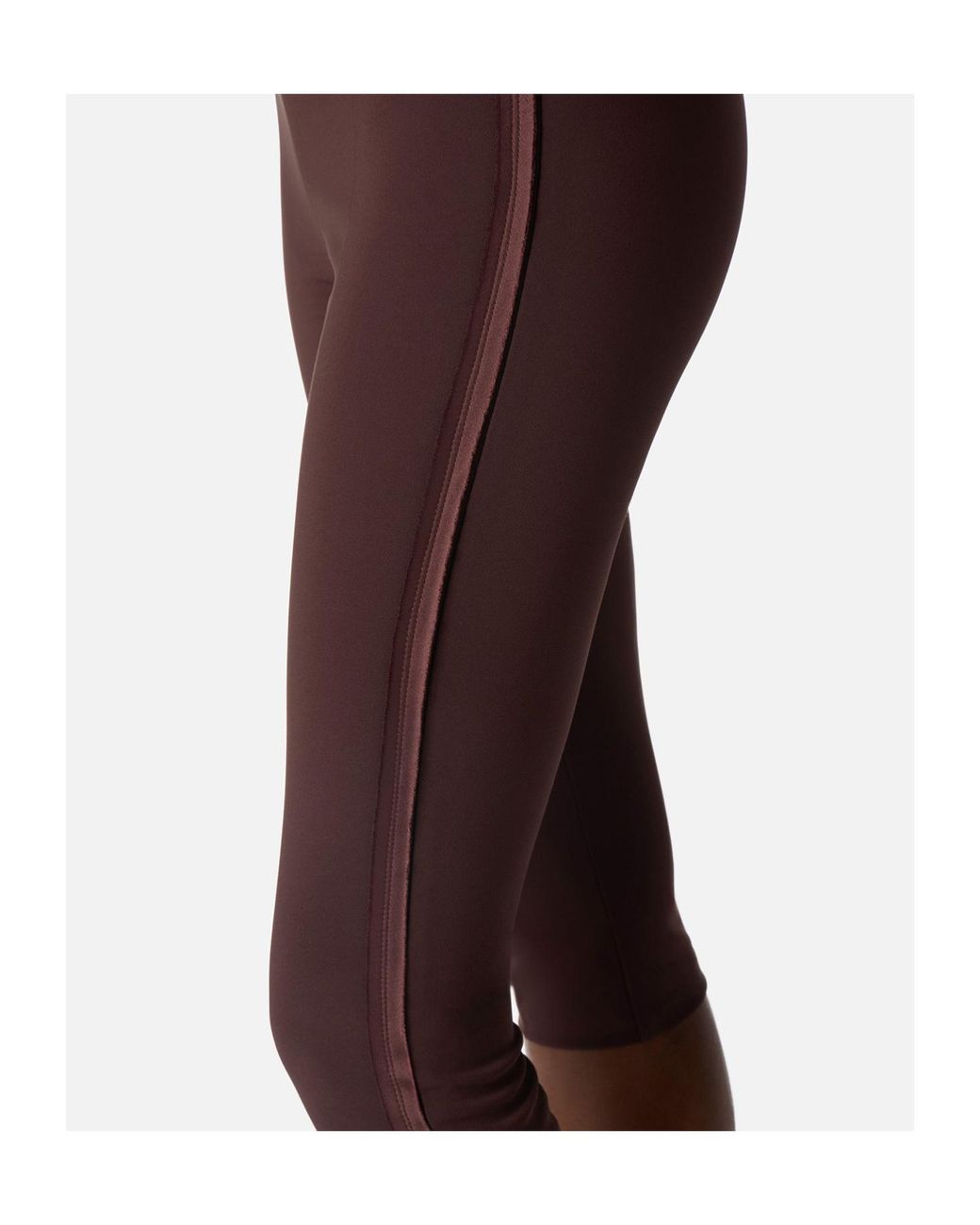 Elisabetta Franchi Brown Satin Insert Capri Trousers