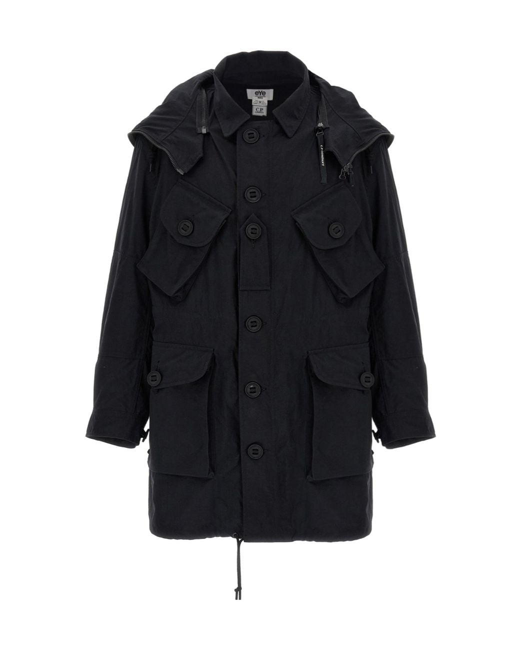 Junya Watanabe Black X C.P. Company Hooded Parka for men