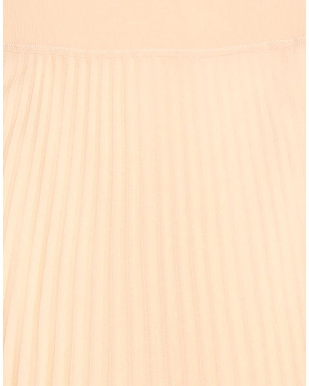 Chloé Natural Solid Color Chiffon Midi Skirt