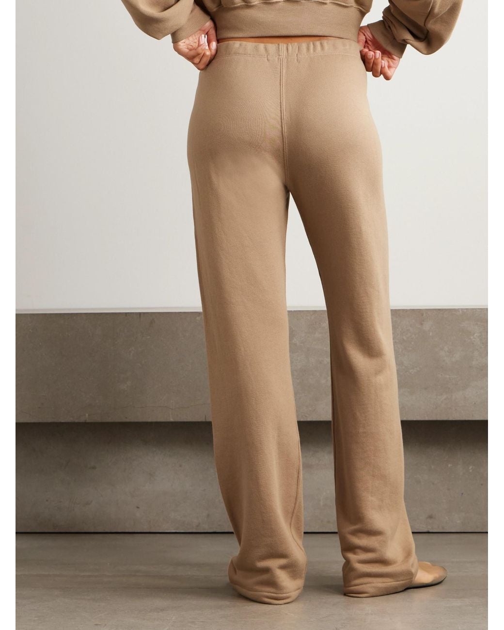 ÉTERNE Natural Modal-Blend Jersey Sweatpants