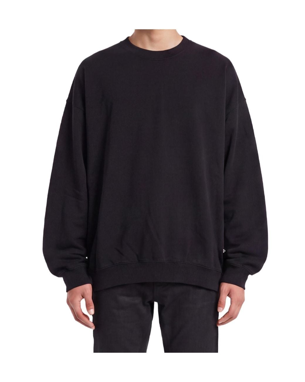 Rick Owens Black Long-Sleeve Sweatshirt for men