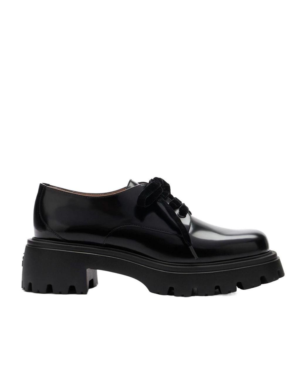 Stuart Weitzman Black Laced Flat Shoes